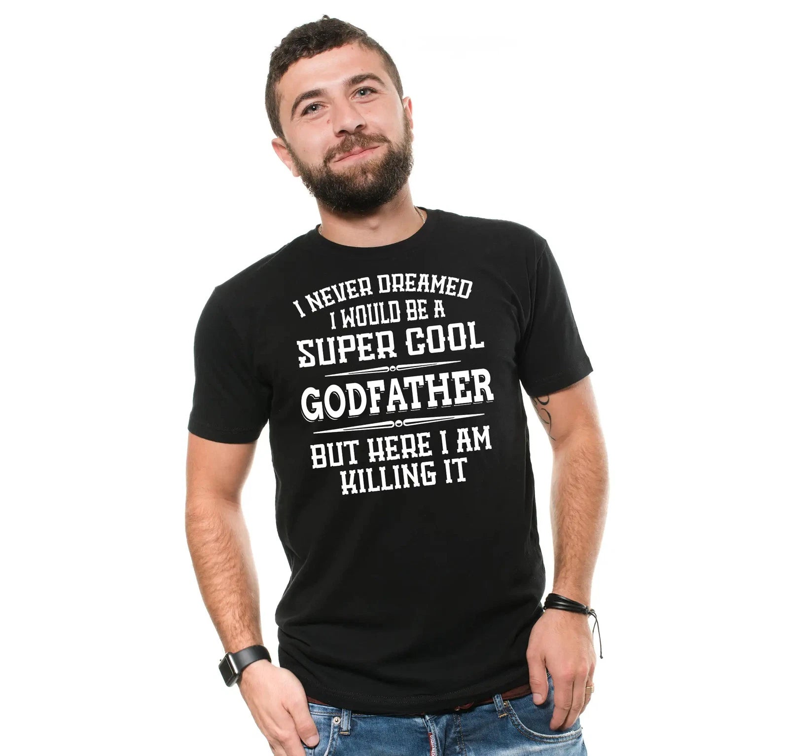 Funny Godfather Shirt I Never Dreamed I Would Be A Super Cool Godfather Shirt