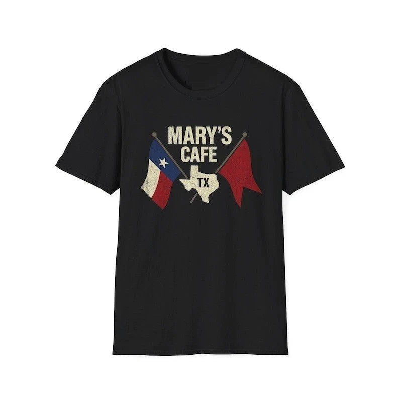Mary's Cafe Logo T-Shirt, TV Show Landman Inspired, As worn by T.L. Norris