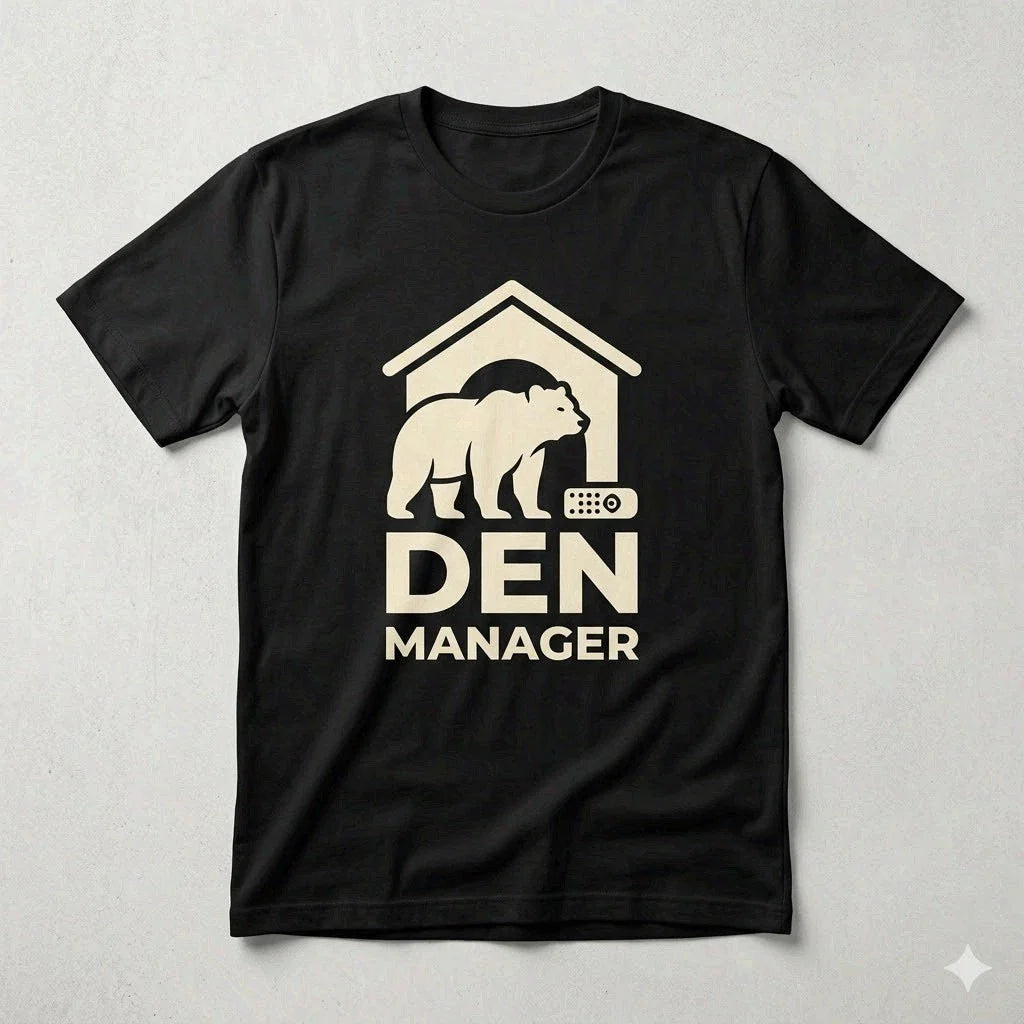 Den Manager Papa Bear Shirt Funny Father's Day Gift for Dad Tee