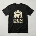 Den Manager Papa Bear Shirt Funny Father's Day Gift for Dad Tee