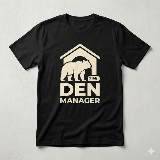 Den Manager Papa Bear Shirt Funny Father's Day Gift for Dad Tee