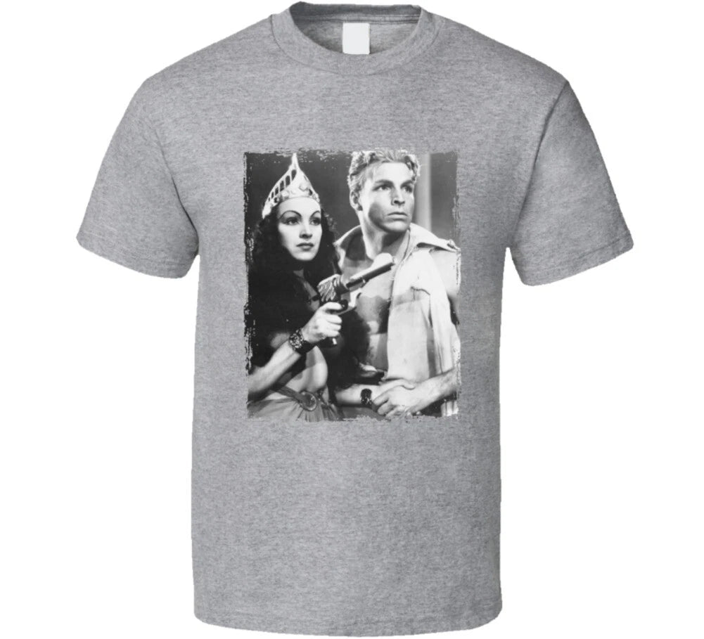 Flash Gordon Buster Crabbe Priscilla Lawson Movie T Shirt