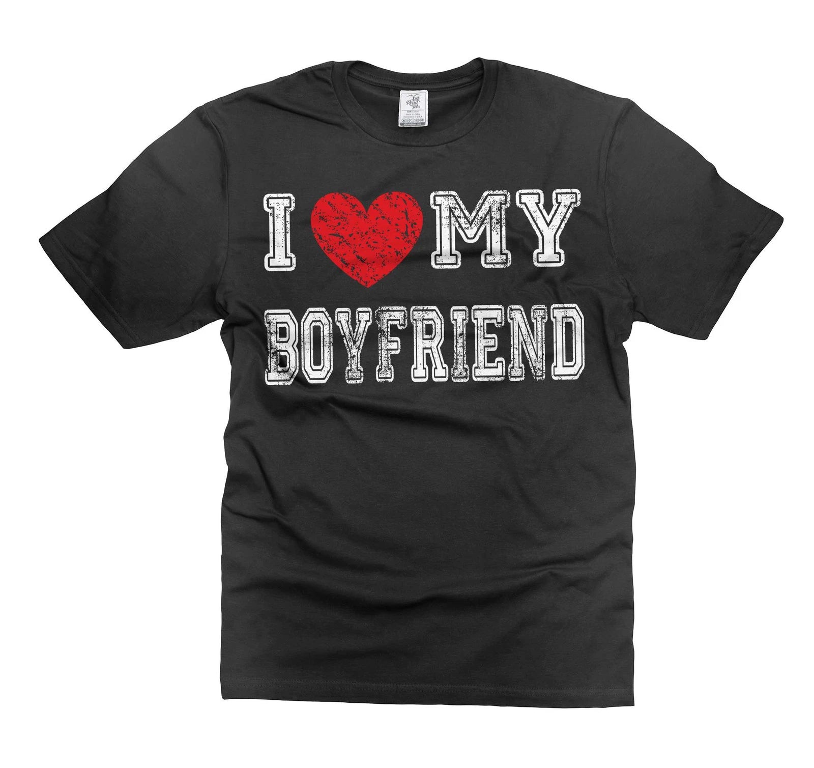I Love My Boyfriend Shirt Valentine's Day Girlfriend Boyfriend Shirts For Her