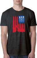 Buy Cool Shirts USA Flag Skyscraper Burnout Shirt