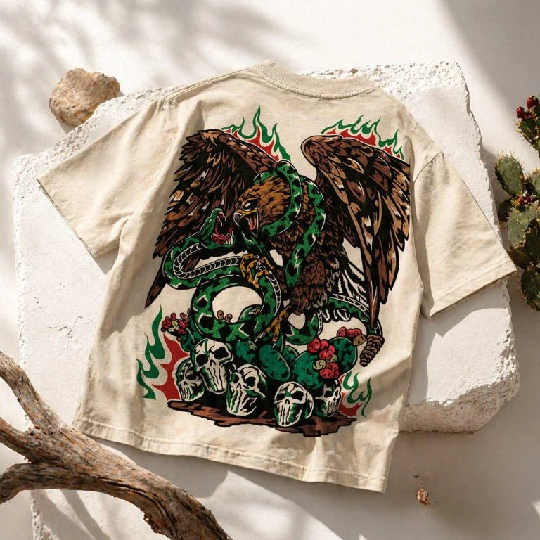 Warren Lotas Mexico Vintage Eagle Shirt S-5XL