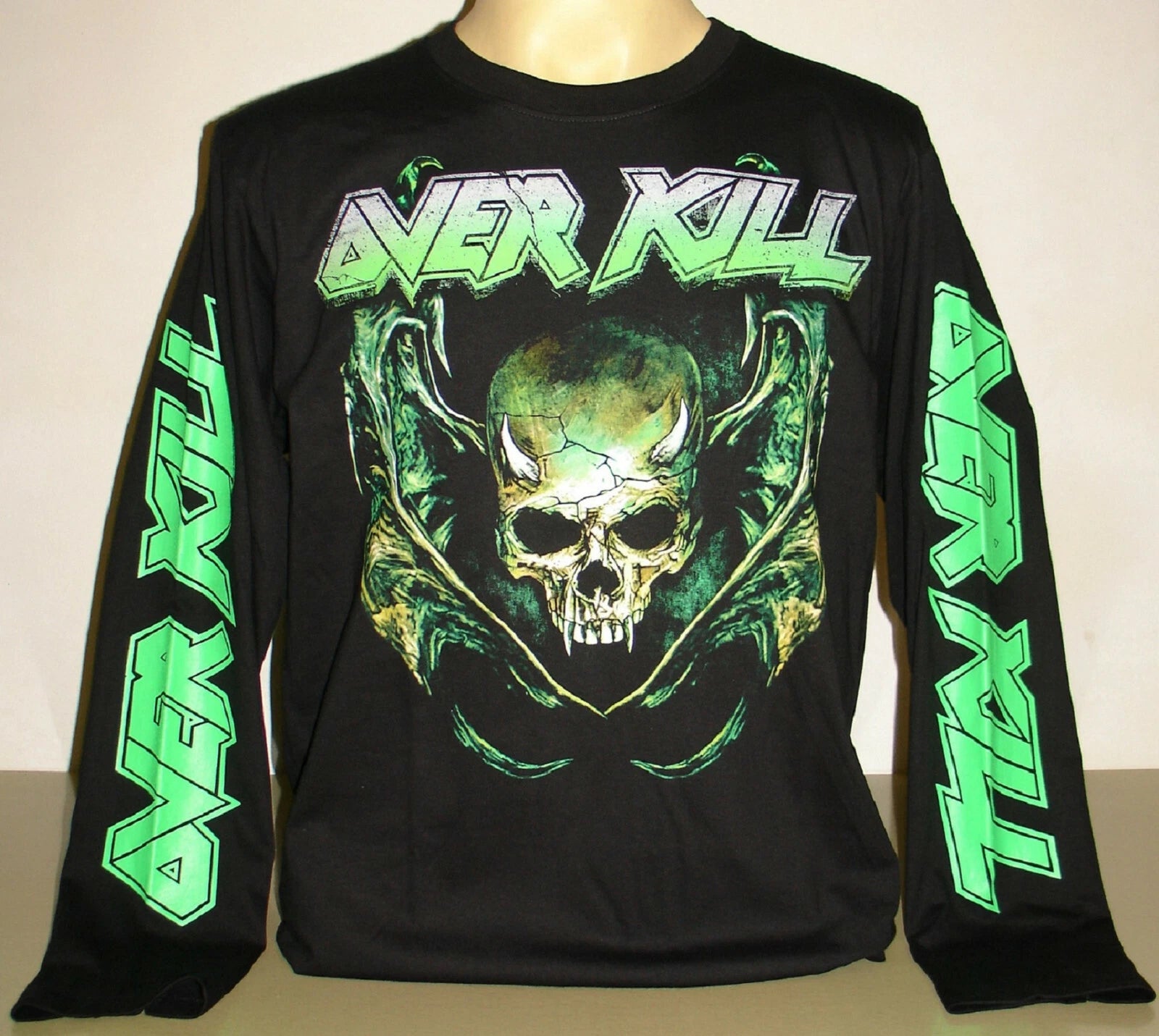 Overkill The Wings Of War Long Sleeve T-Shirt Size S M L XL 2XL 3XL Metal Band