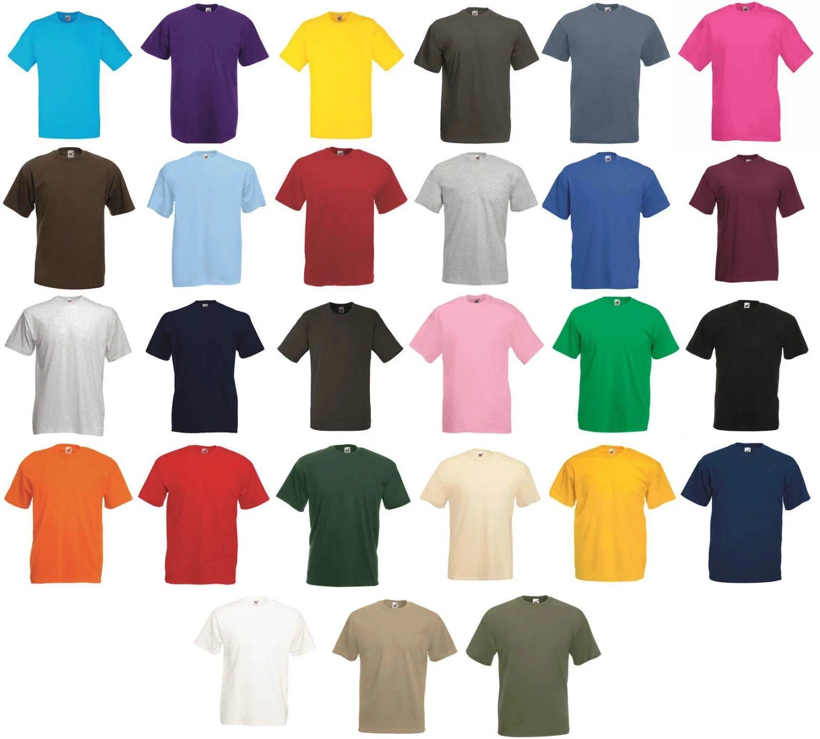 Fruit of the Loom Valueweight Unisex T-Shirts Short Sleeve Blanks