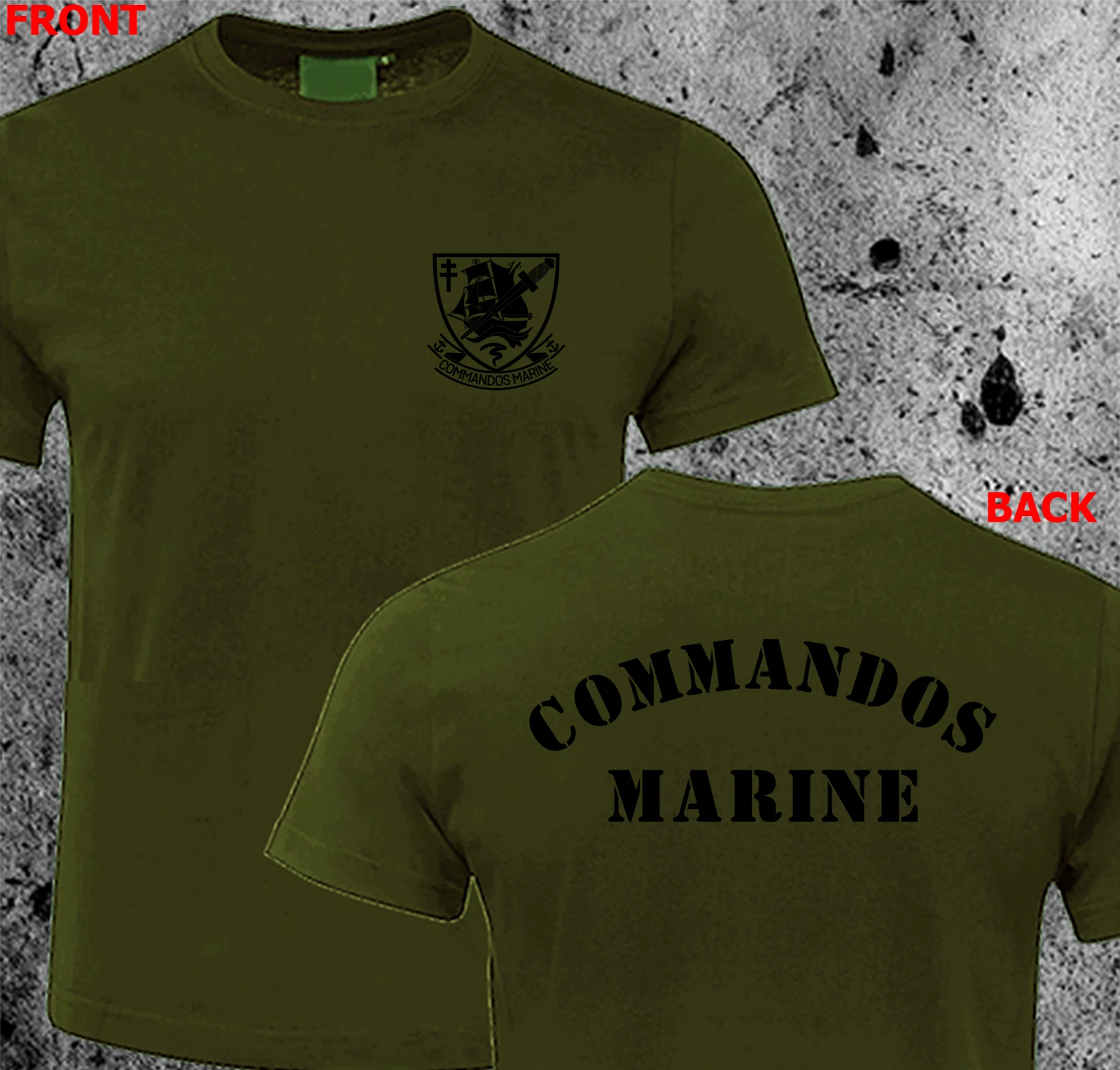 French Navy Special Operation Forces Counter Terrorist Commandos Marine T-shirt