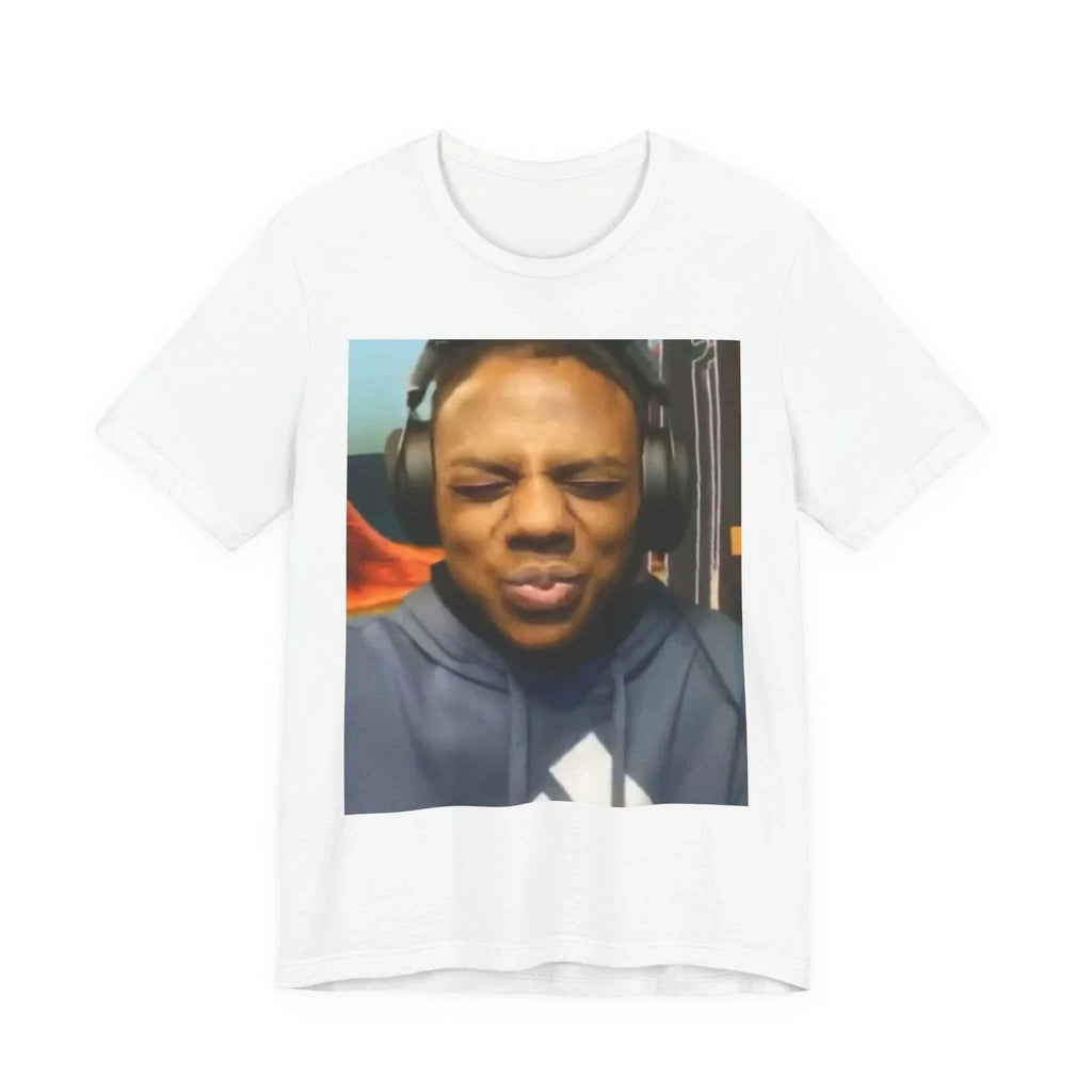 Funny Squinting Face Photo Tee | Meme Face T-Shirt