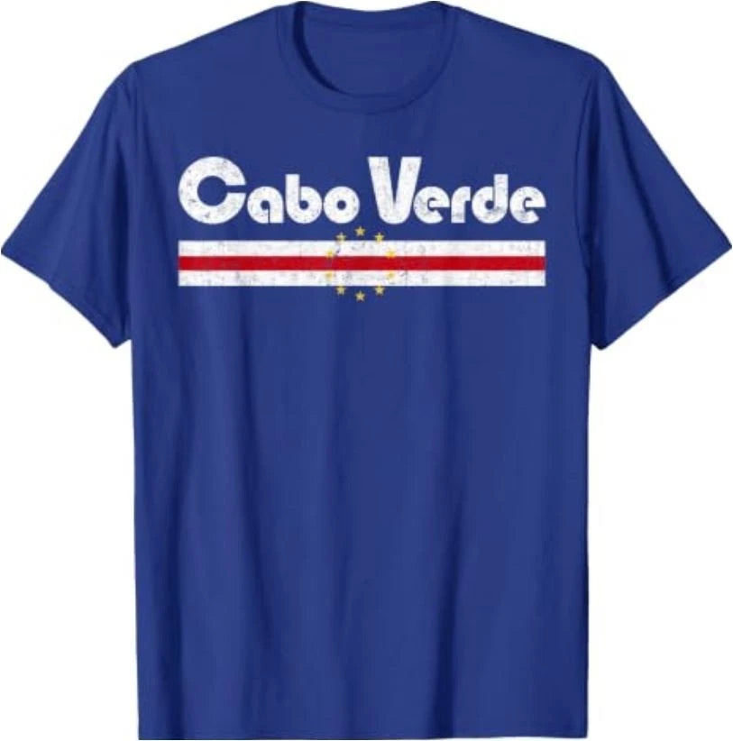 Cabo Verde Flag Cabo Verdean Retro Vintage Classic Graphic T-Shirt