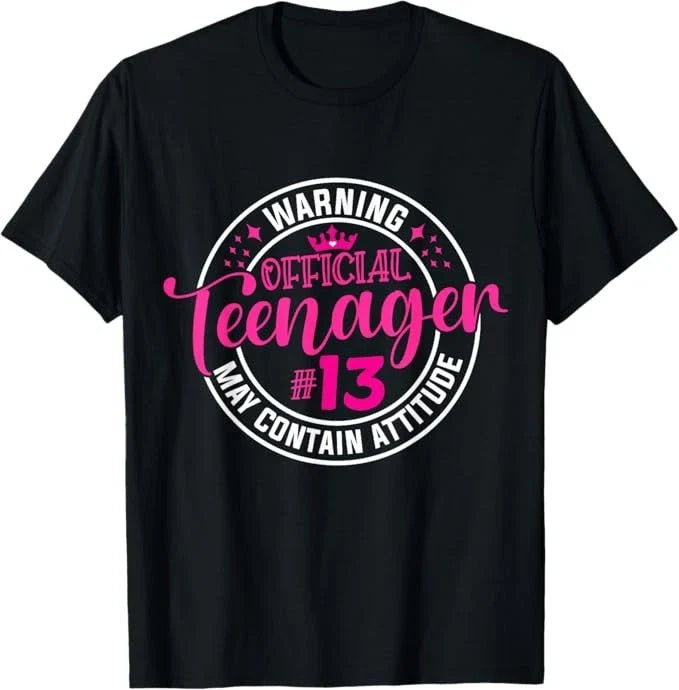 13th Birthday Girl Official teenager 13 Year Old Birthday T-Shirt