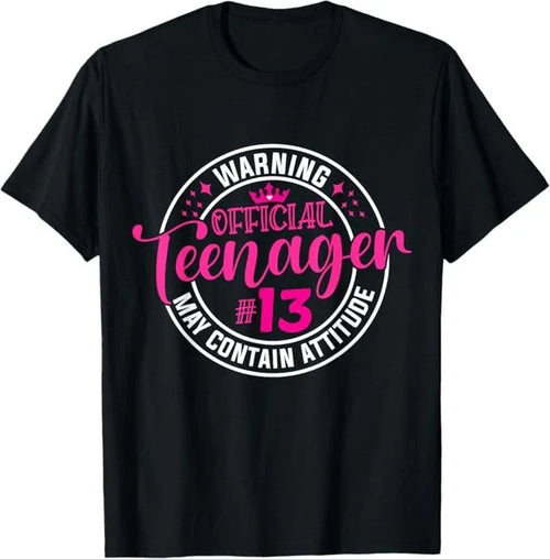 13th Birthday Girl Official teenager 13 Year Old Birthday T-Shirt
