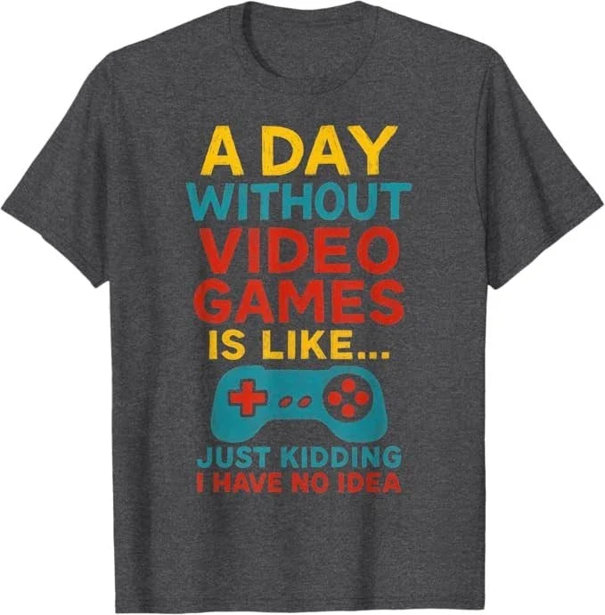 Funny Gamer Saying Graphic Tee Men Boys Teens Video Gaming T-Shirt