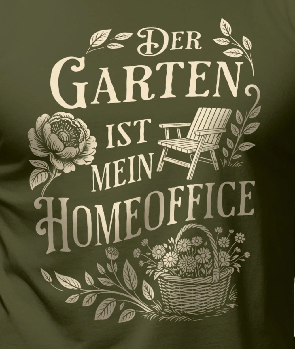 Mens T-Shirt Garden Is Home Office Funny Sayings Shirts Men Gifts