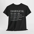 Diabolical Definition Shirt, Adjective T Shirt Funny Hilarious Teacher Sarcastic