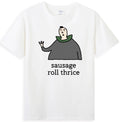 Sausage Roll Thrice Funny Meme Humor Quote Novelty Men's Short Sleeve T-Shirt