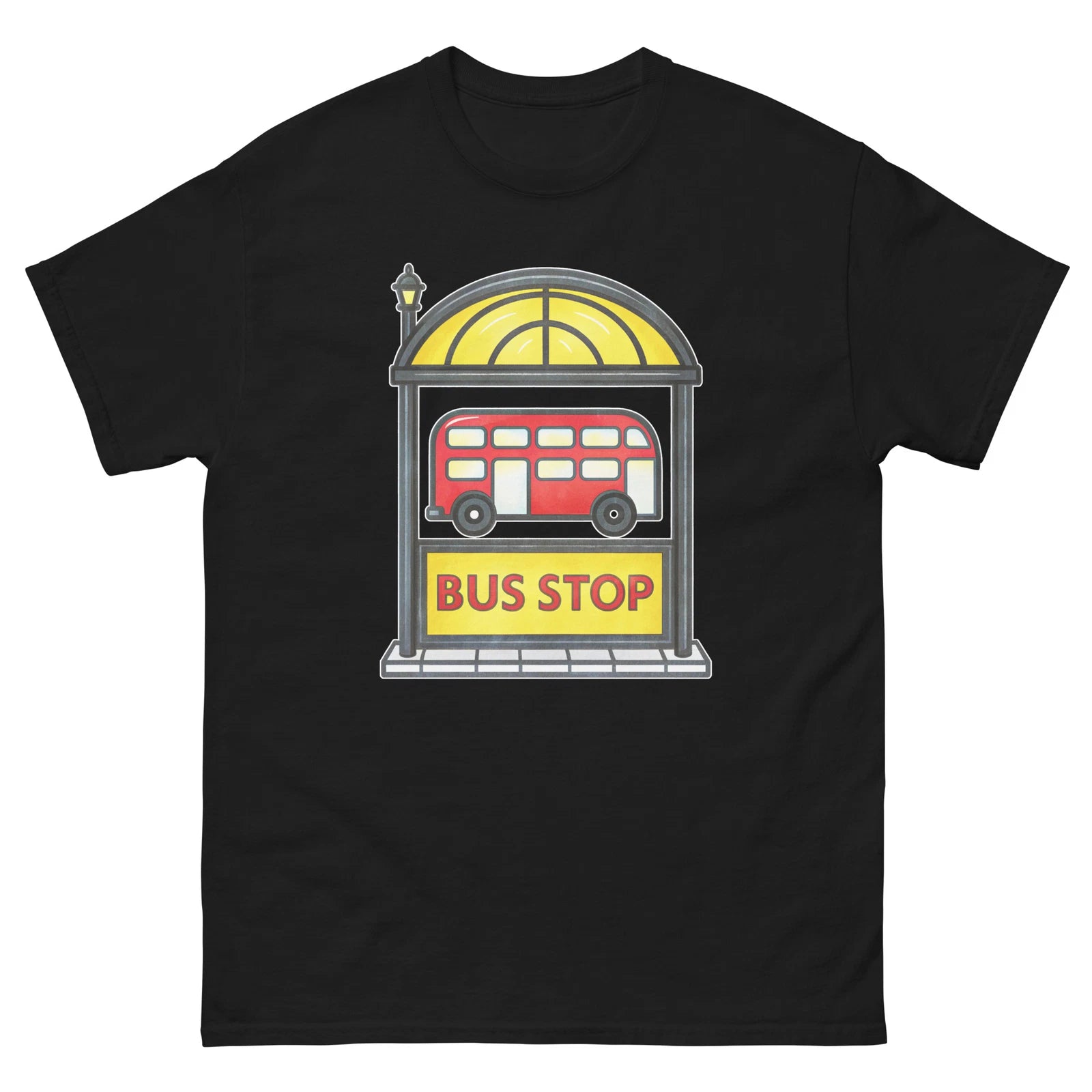 Bus Stop Object Place Item Urban T-Shirt