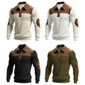 Quarter Zipper Shirt Men s Half Zip Collared Shirt,Easy Care for Daily Wear