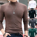 Sophisticated Mens Thermal Top featuring a Stylish Half Turtleneck Look