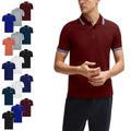 3/4Pack Pique Polo Mens Short Sleeve Cotton T-Shirt Activewear Regular plain Top