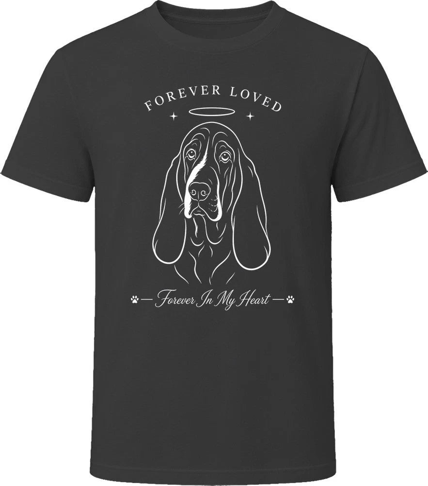 Basset Hound Forever Loved Dog Memorial T Shirt