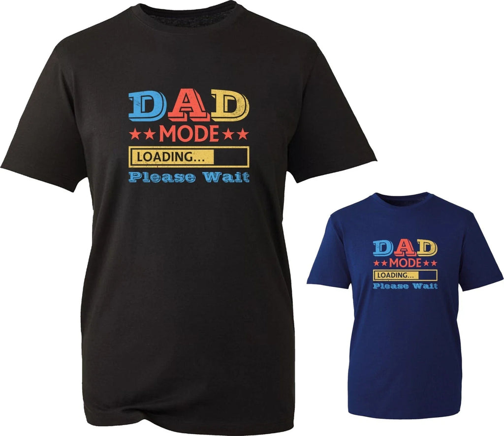 Dad Mode Loading Fathers Day Funny Meme T-Shirt Grandpa Pops Slogan Gift Tee Top