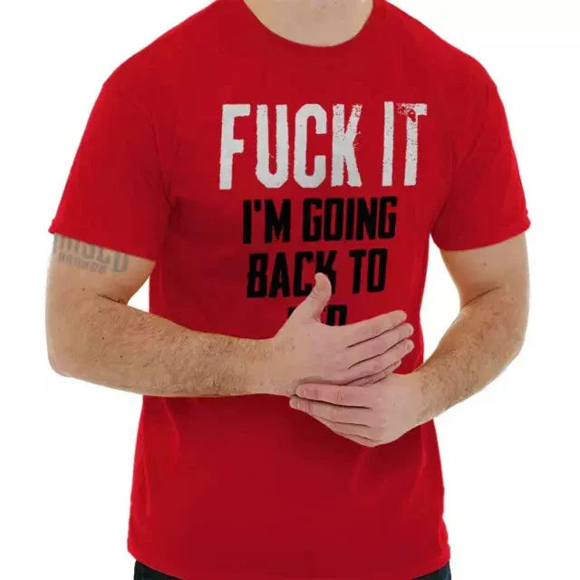 Popular! Back To Bed Lazy Attitude Funny Col Cotton Tee S-3XL Australia