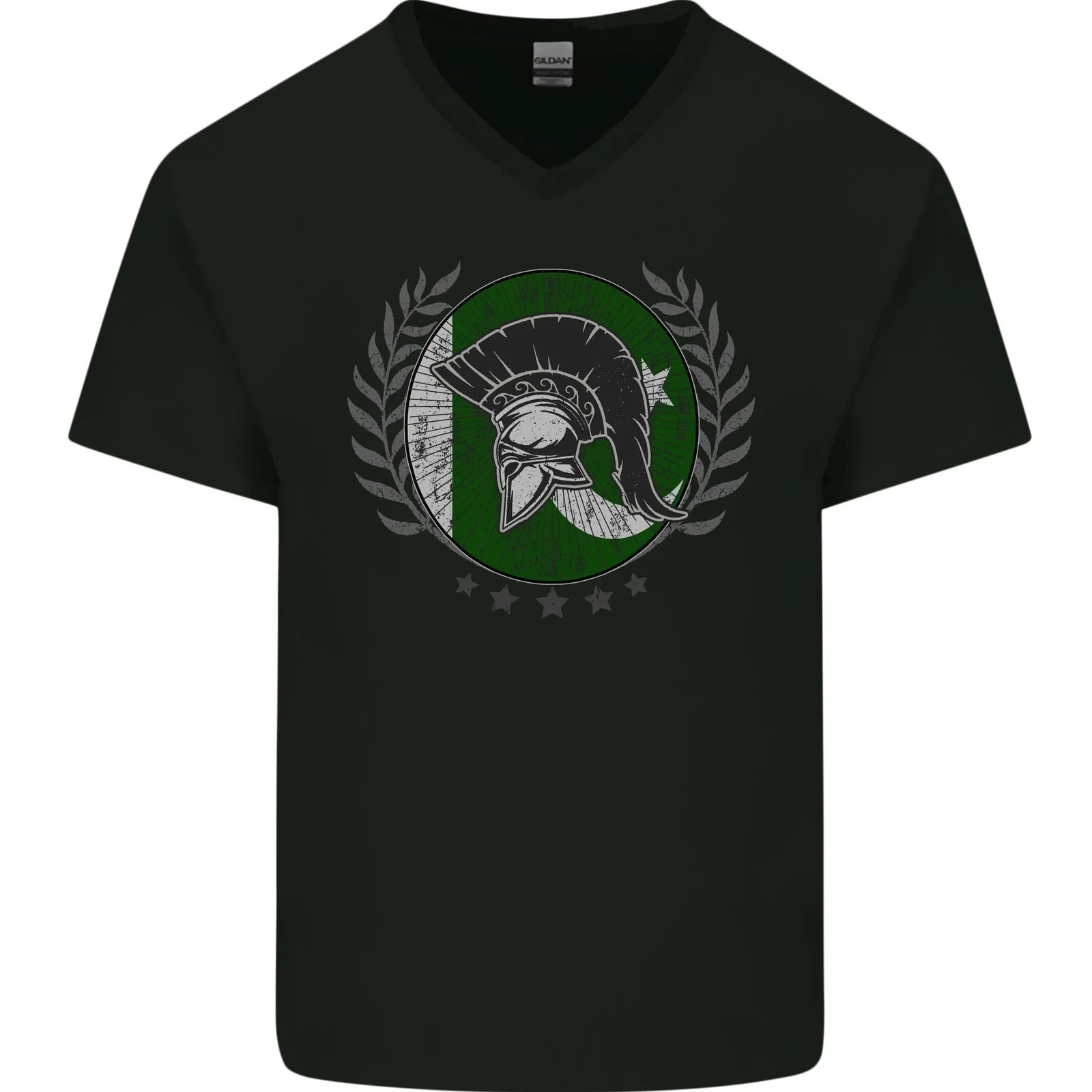 Pakistan Bodybuilding Gym Training Pakistani Mens V-Neck Cotton T-Shirt