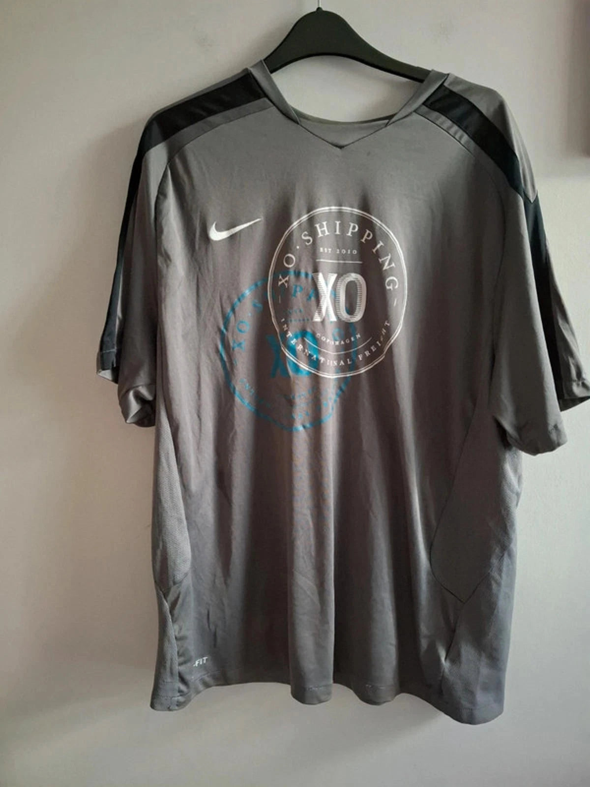 Urban renewal grey football tshirt - small - NWT