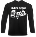 HEAVY METAL LONG SLEEVE T-SHIRT Rock Punk Band Music Drum Guitar Gift Tshirt Top