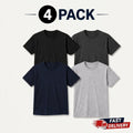 Mens T shirts Cotton Short Sleeve T-shirt Tee Crew Neck Regular Plain Top S-XL