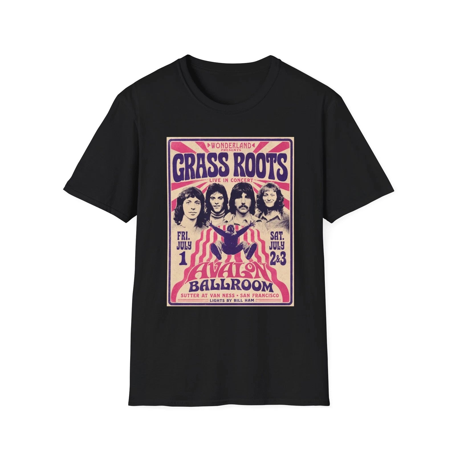 Grass Roots Concert Poster fan fiction T-Shirt | Vintage Band Tee