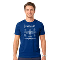 Spitfire Aircraft T Shirt Aviation Plane Blueprint WWII British Military Tee