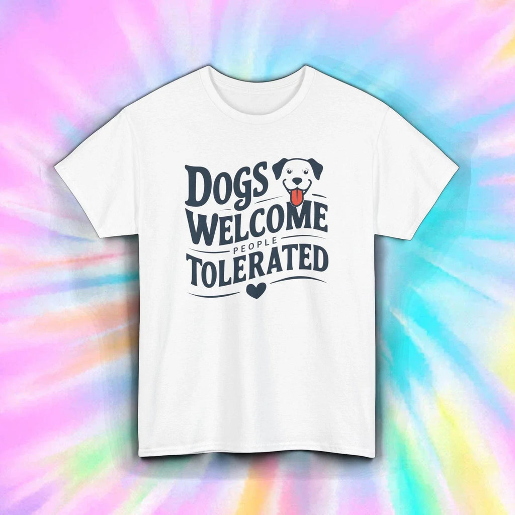 Dogs Welcome Shirt Funny Dog Lover Quote Humor Introvert Pet Tee S-5XL