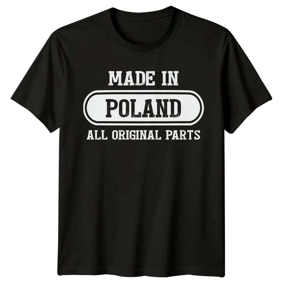 Made In Poland All Original Parts Mens T-Shirt Polish Pride Tee