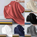 Korean Style Tops for Men Solid Color Simple and Easy Matching T shirt
