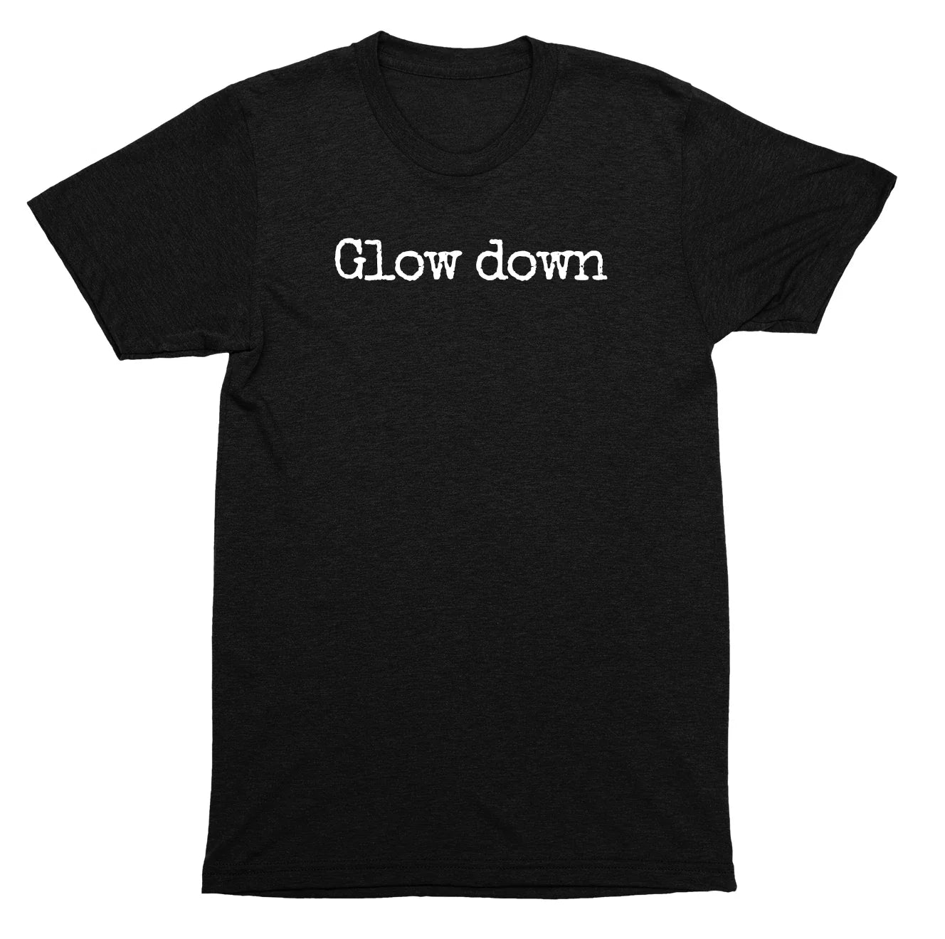 Glow Down shirt – Anti glow up joke tee, sarcastic humor for introverts
