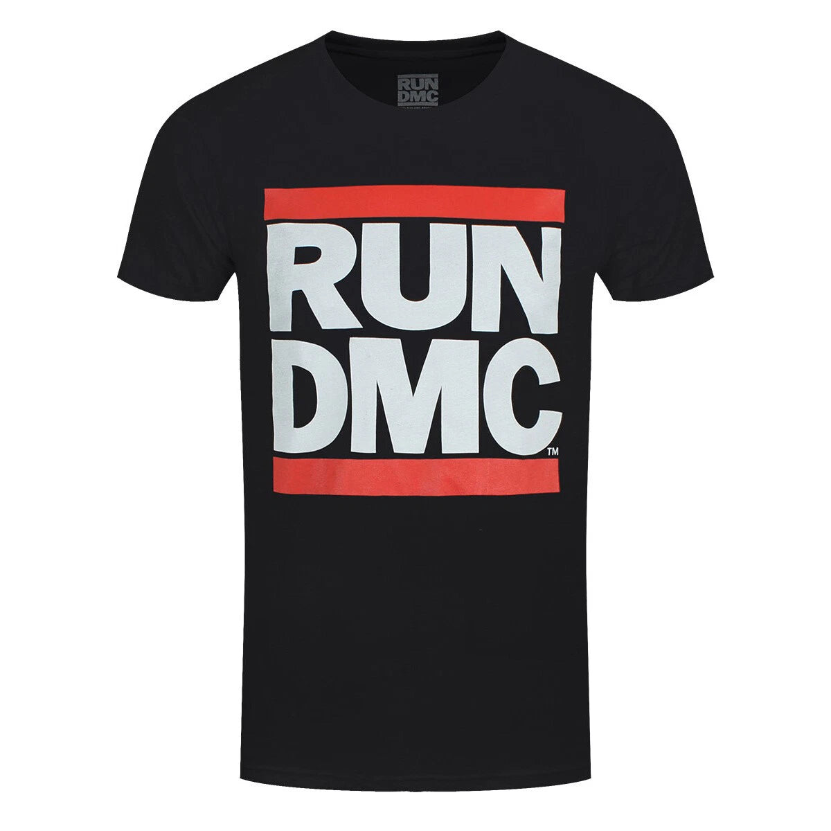 Run DMC T-Shirt Logo Rock Rap Band Official Black New