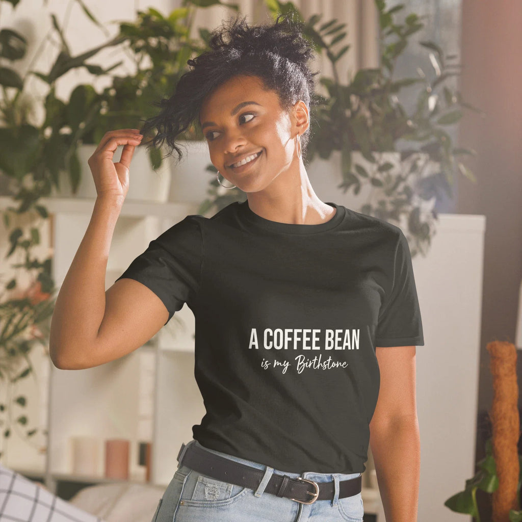 Coffee  Bean Short-Sleeve Unisex T-Shirt Women Men Black, Navy