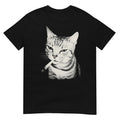 Smoking Cat Cigarette Kitten Funny Meme Stupid Brainrot T-Shirt