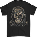 Urban Skull With Headphones Mens T-Shirt 100% Cotton