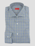 NEW ISAIA MULTICOLOR COTTON SHIRT US 17 - EU 43 2IS11