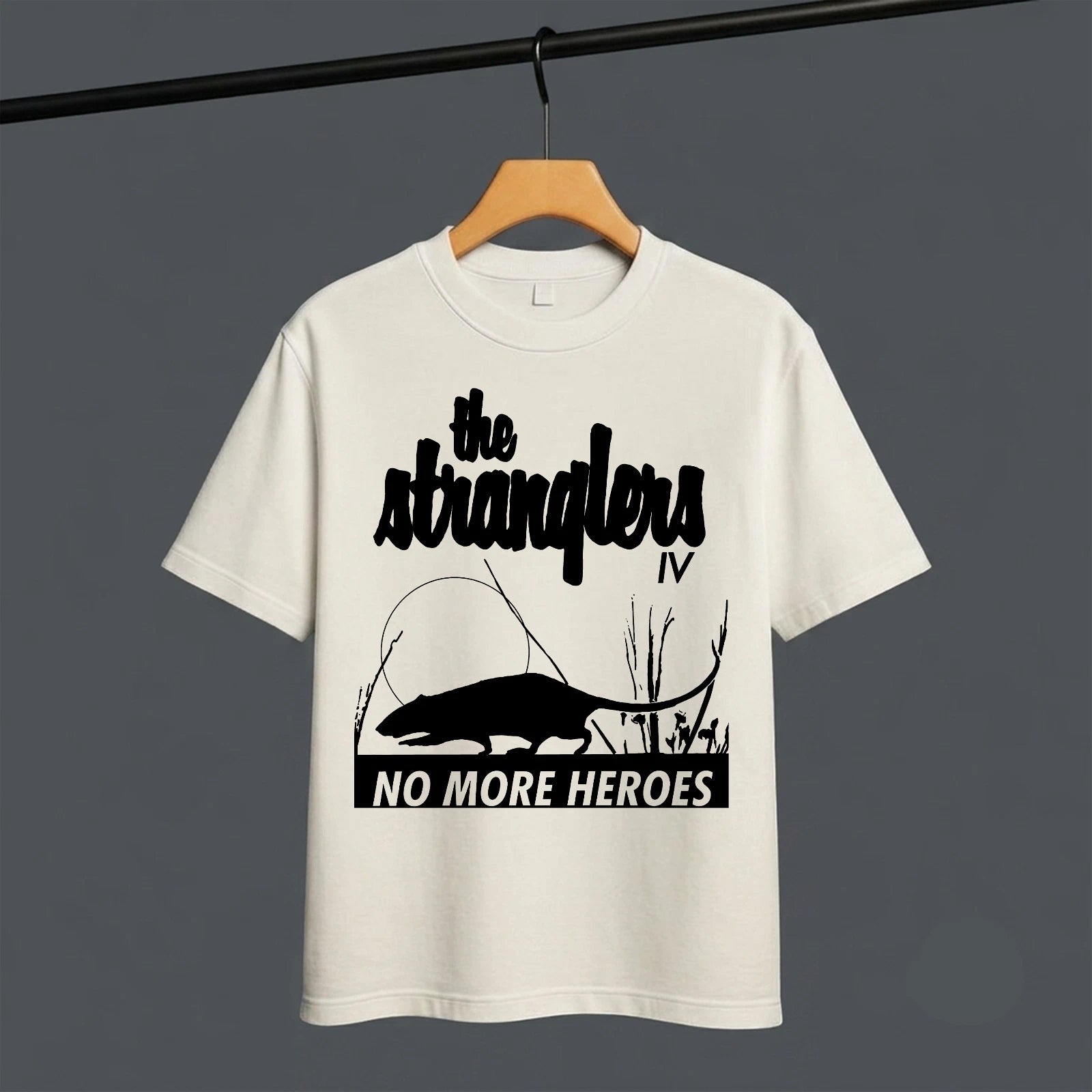 No More Heroes T Shirt Stranglers Rat Rock Music Tee White Mens XL New