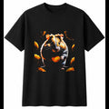 Fantasy Art Hamster Glowing Cute Mens T-Shirt Black 100% Cotton Kawaii Top