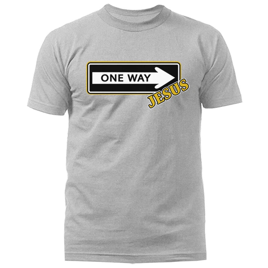 Jesus One Way Christian Religious God Bible Church Jesus Christ T-shirt