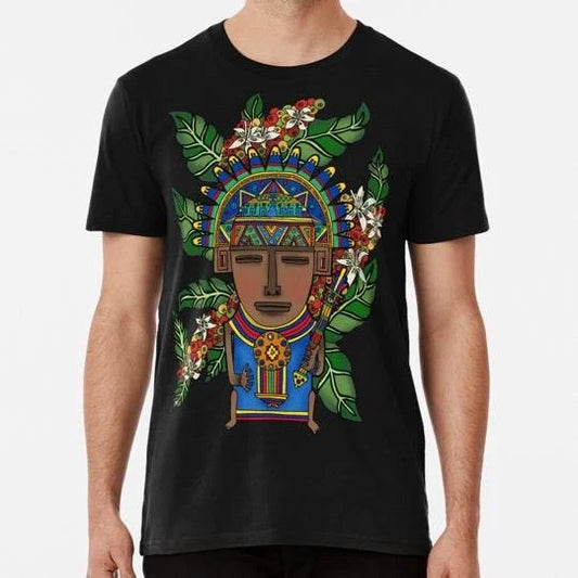 Muisca Chibcha Colombia Coffee Plant Full Colour S to 5XL Made in USA T-Shirt
