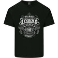 Premium Legend 45th Birthday 1981 Mens Cotton T-Shirt Tee Top