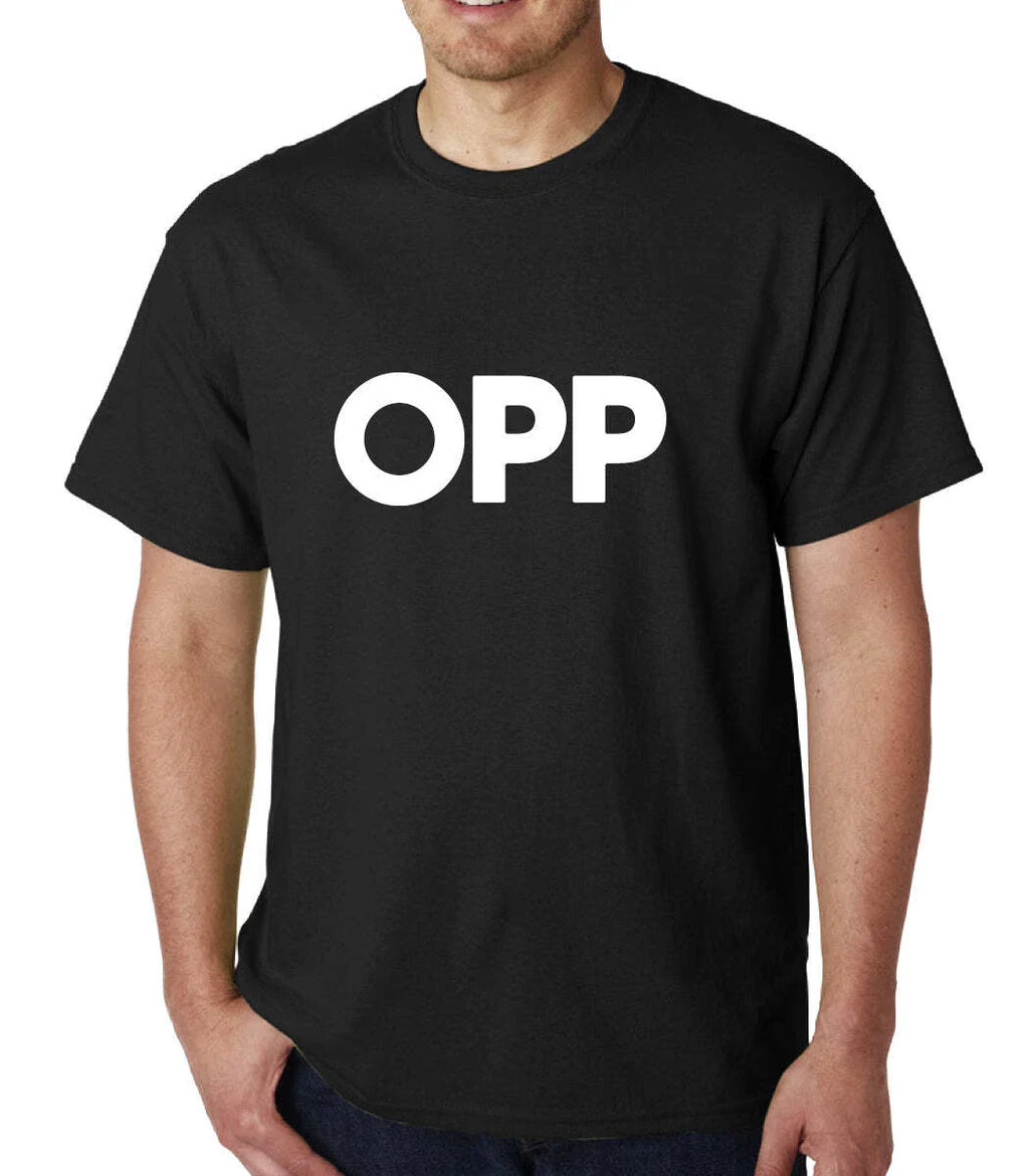 Opp mens t-shirt Top Tee Shirts Black Graphic Funny Quote Joke Geek Novelty Rude