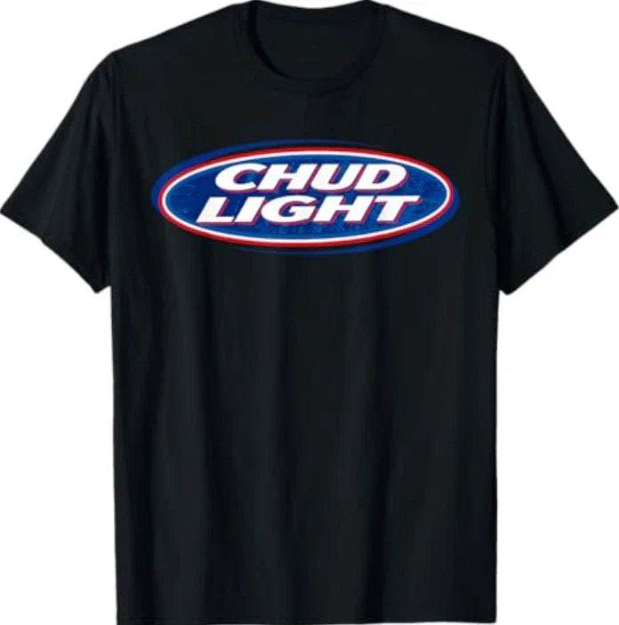 Chud Light Funny Parody Beer Style Humor Design T-Shirt