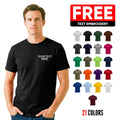Personalised Embroidered T-Shirt – Custom Name, Text & Logo | Organic Cotton Tee